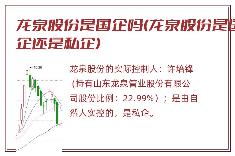 龙泉股份是国企吗(龙泉股份是国企还是私企)