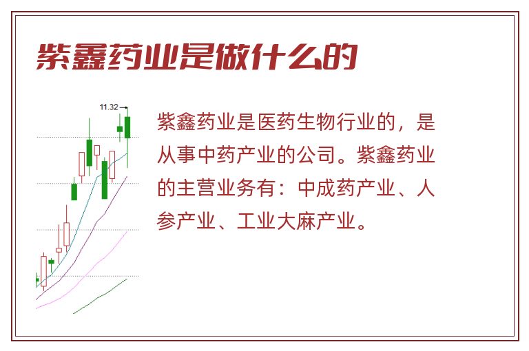 紫鑫药业是做什么的