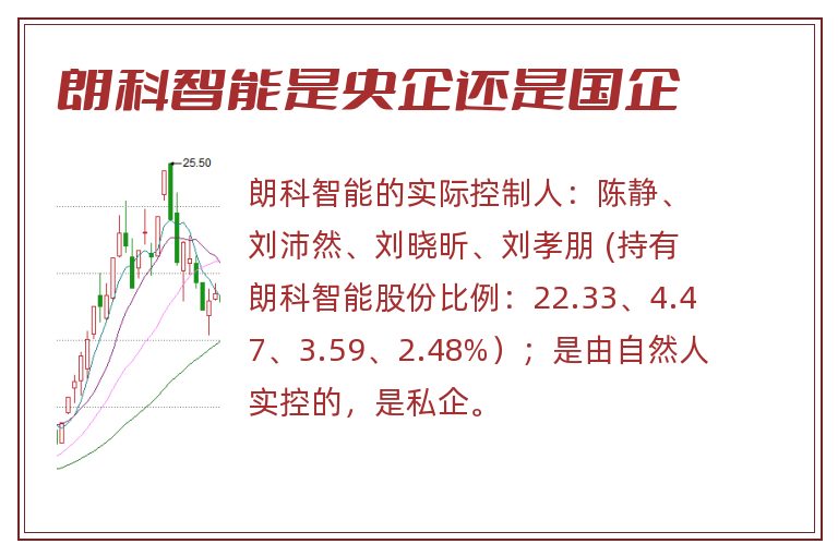 朗科智能是央企还是国企