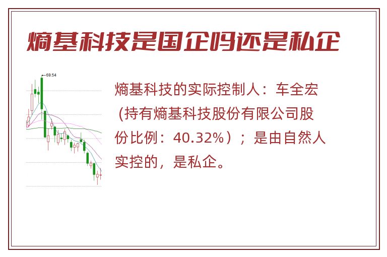 熵基科技是国企吗还是私企