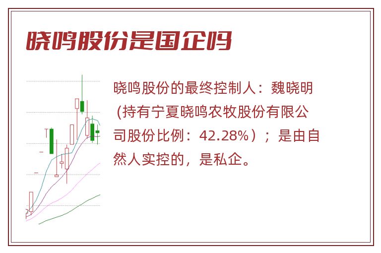 晓鸣股份是国企吗