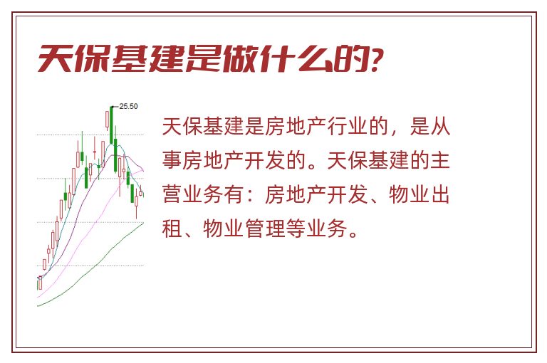 天保基建是做什么的?