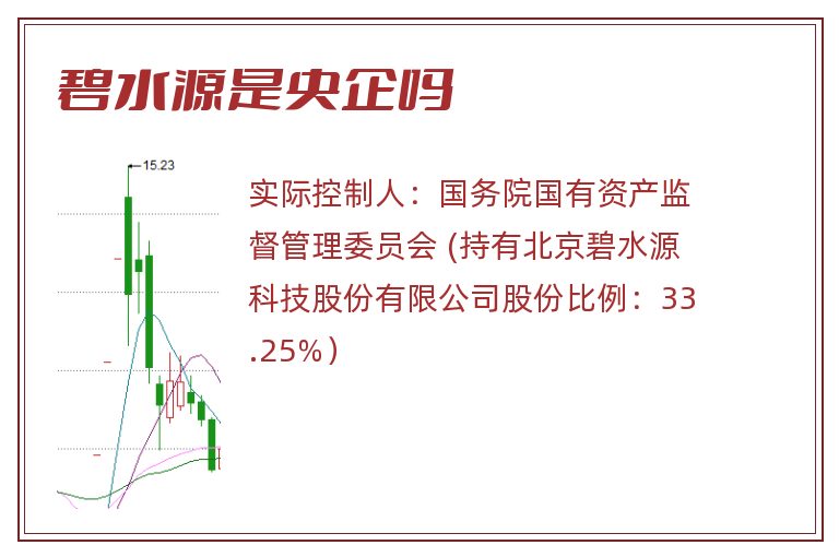 碧水源是央企吗