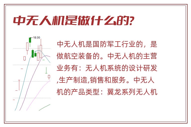 中无人机是做什么的？