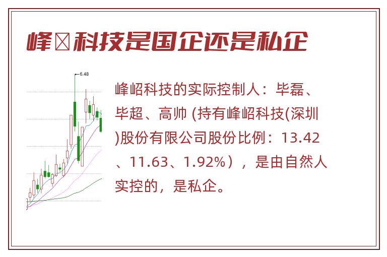 峰岹科技是国企还是私企