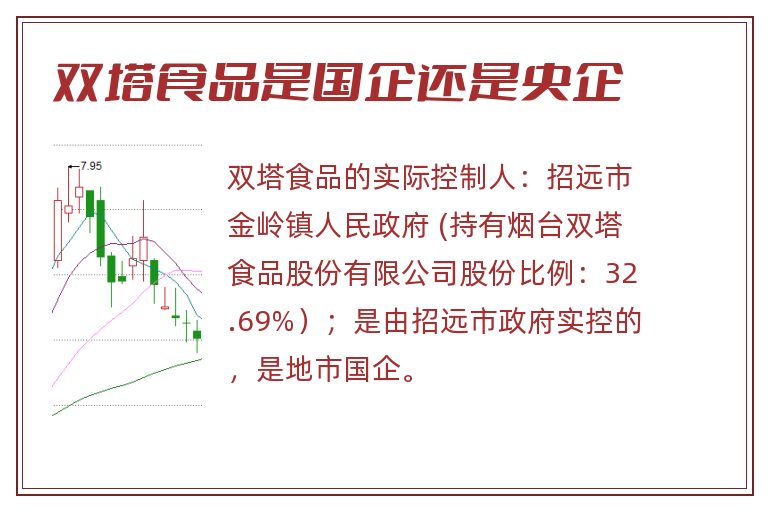 双塔食品是国企还是央企