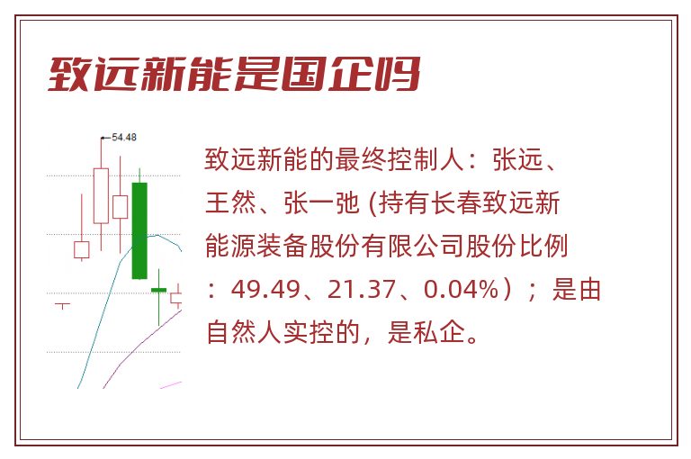 致远新能是国企吗