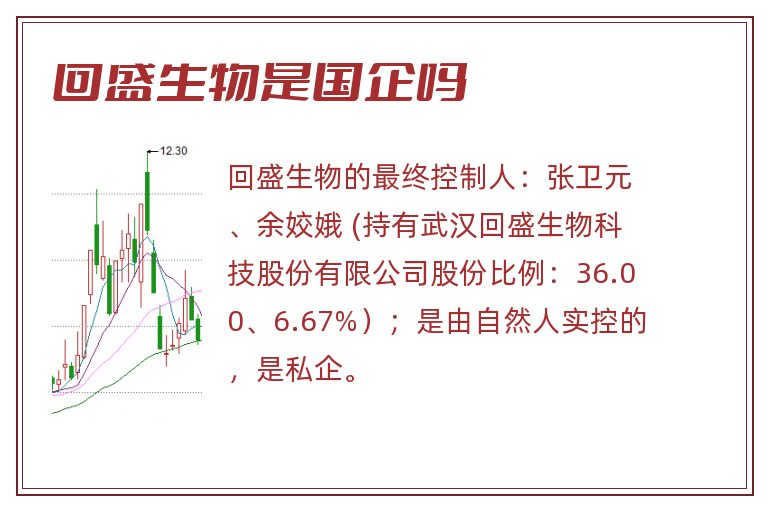 回盛生物是国企吗