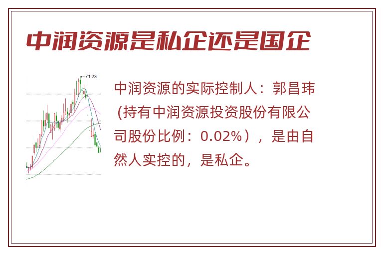 中润资源是私企还是国企