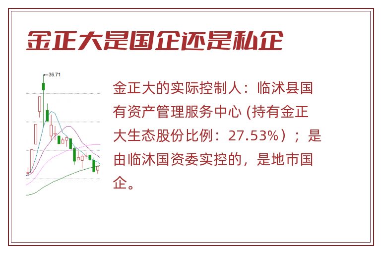 金正大是国企还是私企