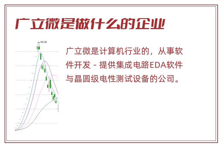 广立微是做什么的企业