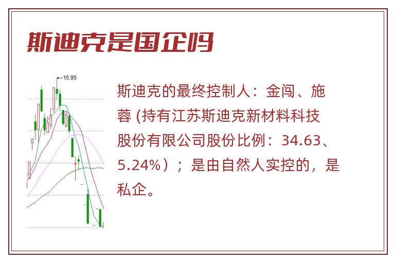 斯迪克是国企吗