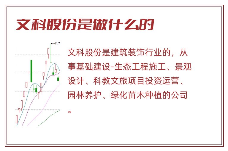 文科股份是做什么的