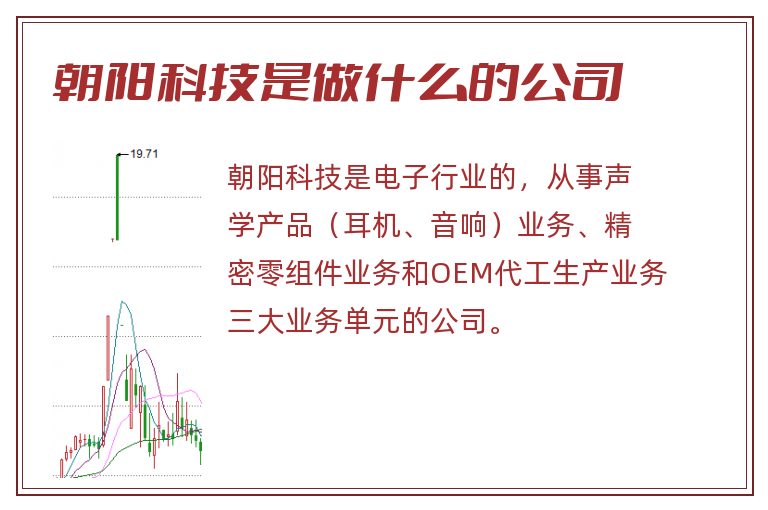 朝阳科技是做什么的公司