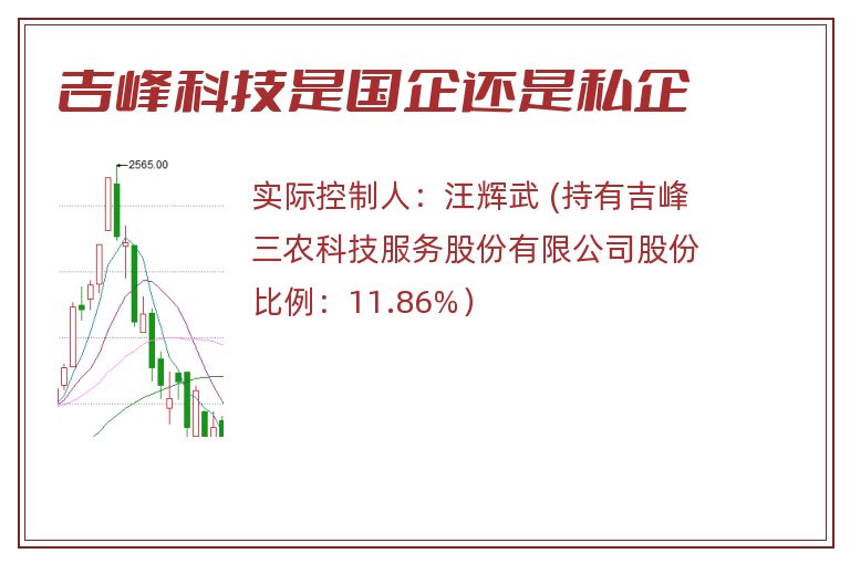 吉峰科技是国企还是私企