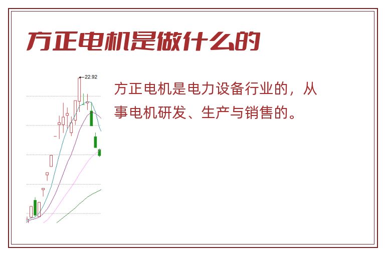 方正电机是做什么的