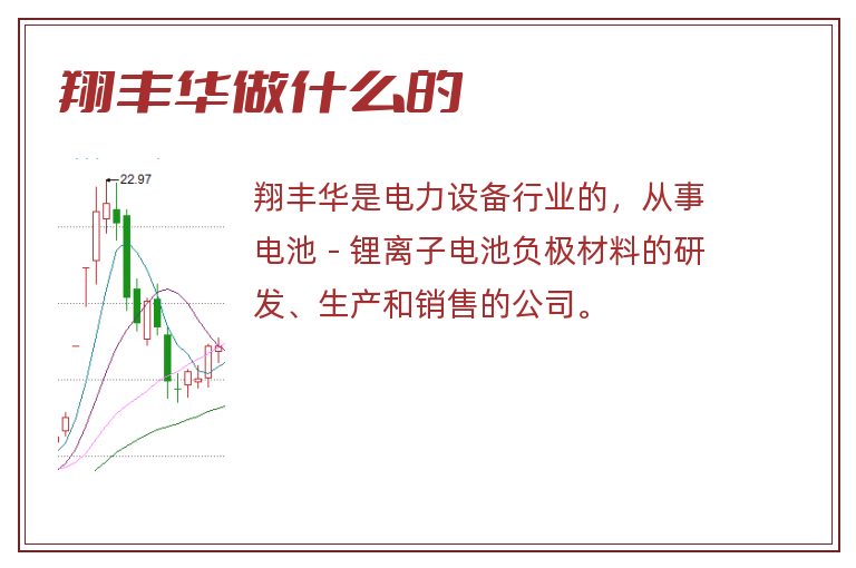 翔丰华做什么的