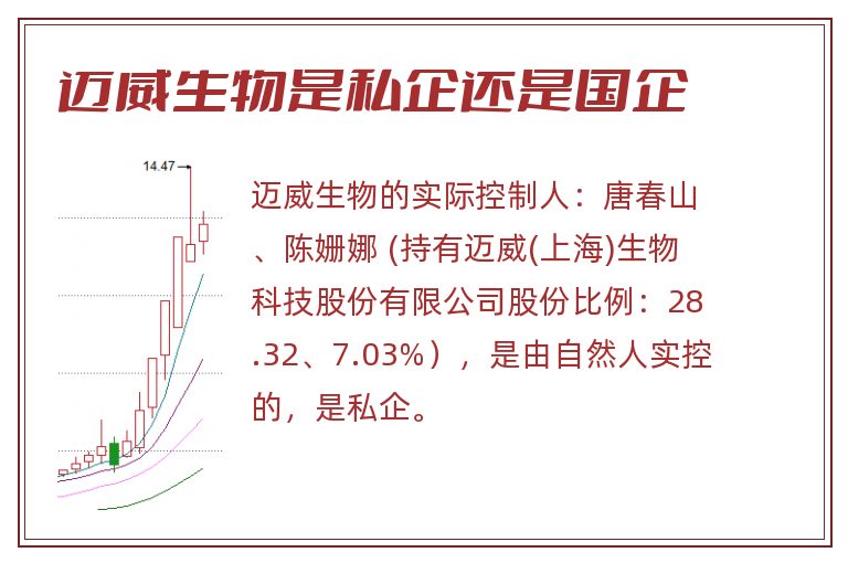 迈威生物是私企还是国企