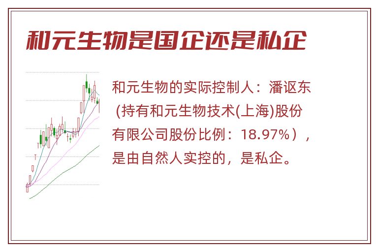 和元生物是国企还是私企