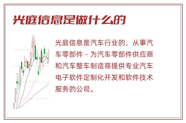 光庭信息是做什么的