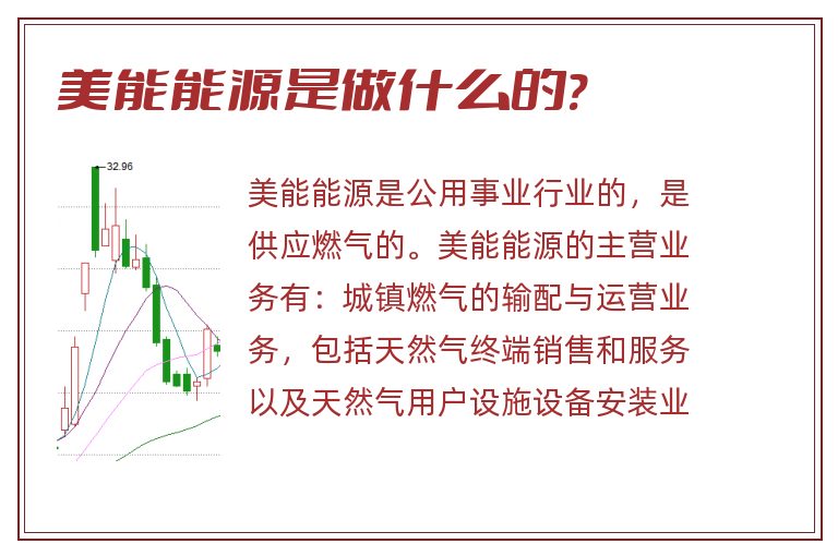 美能能源是做什么的?