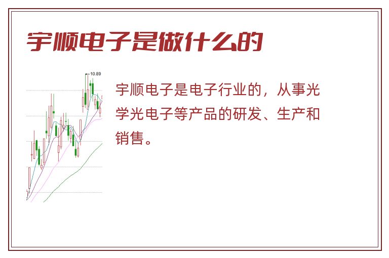 宇顺电子是做什么的