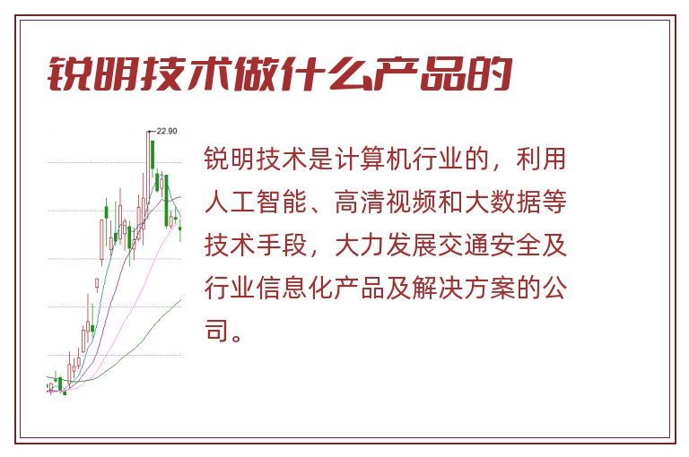 锐明技术做什么产品的