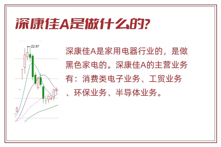 深康佳A是做什么的？