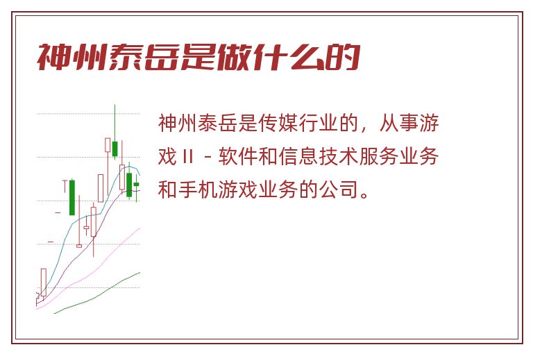 神州泰岳是做什么的