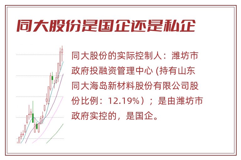 同大股份是国企还是私企