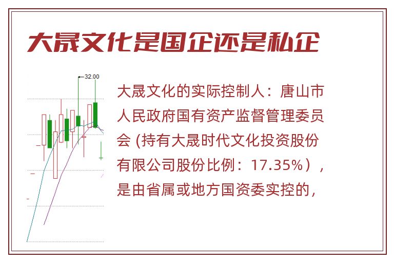 大晟文化是国企还是私企