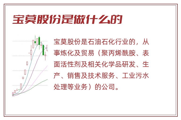 宝莫股份是做什么的