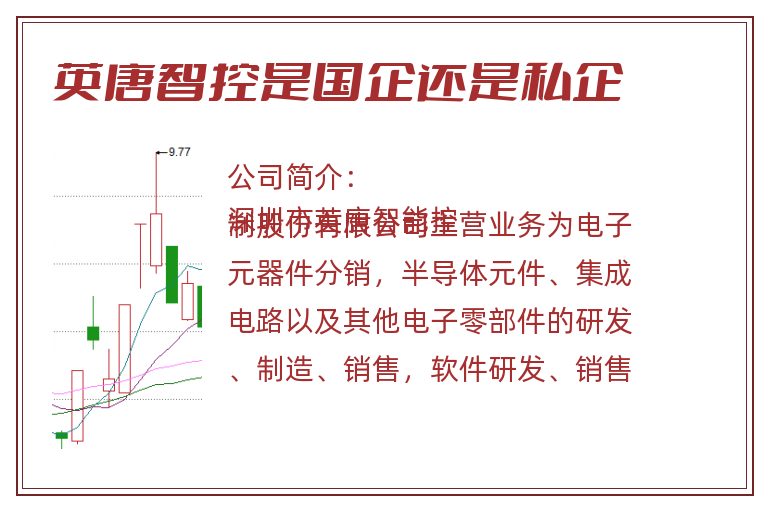 英唐智控是国企还是私企