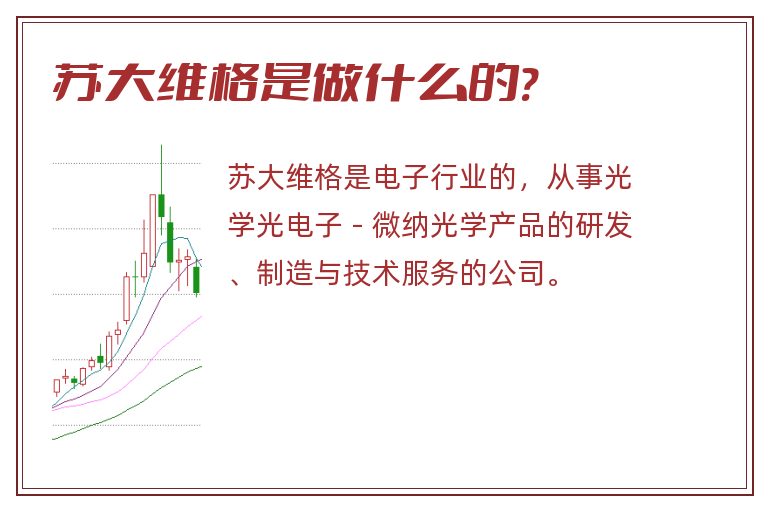 苏大维格是做什么的?