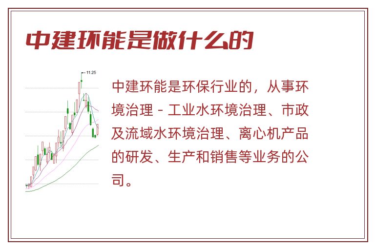 中建环能是做什么的