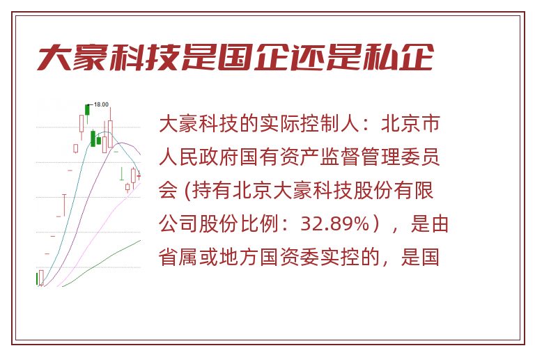 大豪科技是国企还是私企