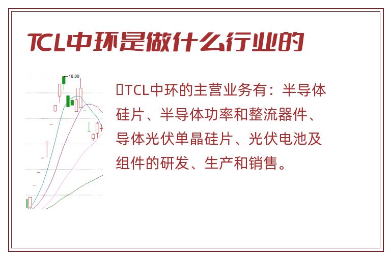 TCL中环是做什么行业的