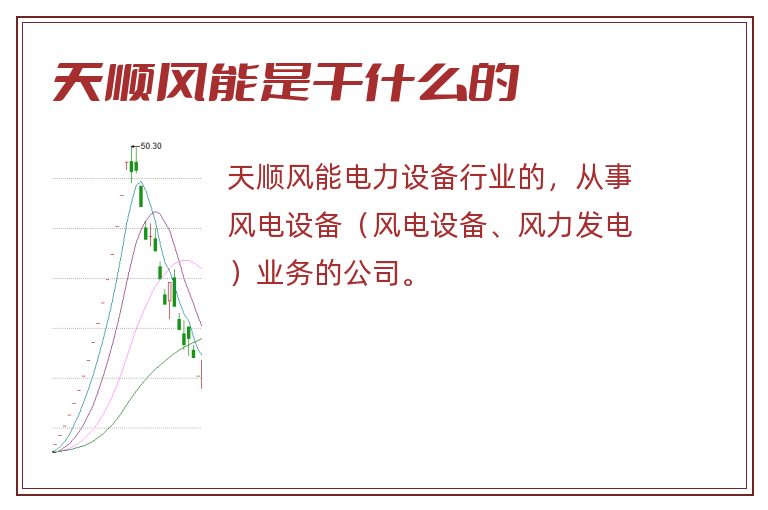 天顺风能是干什么的