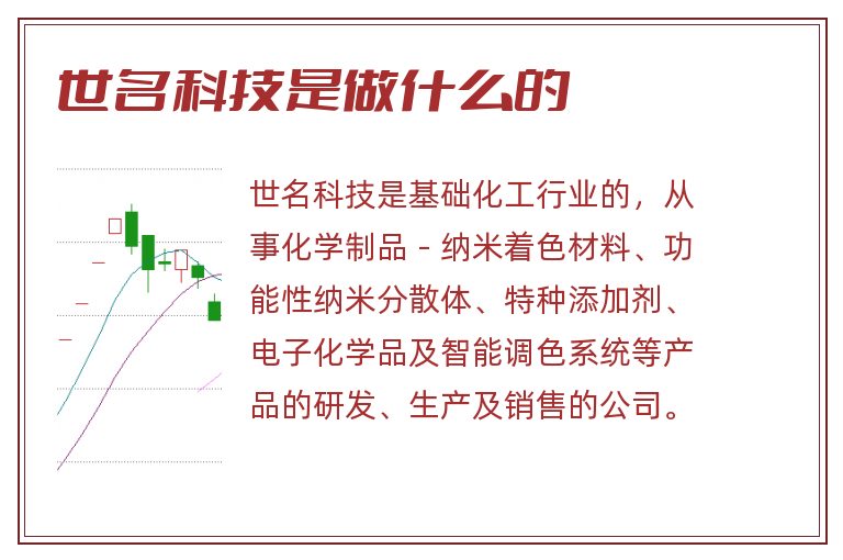 世名科技是做什么的