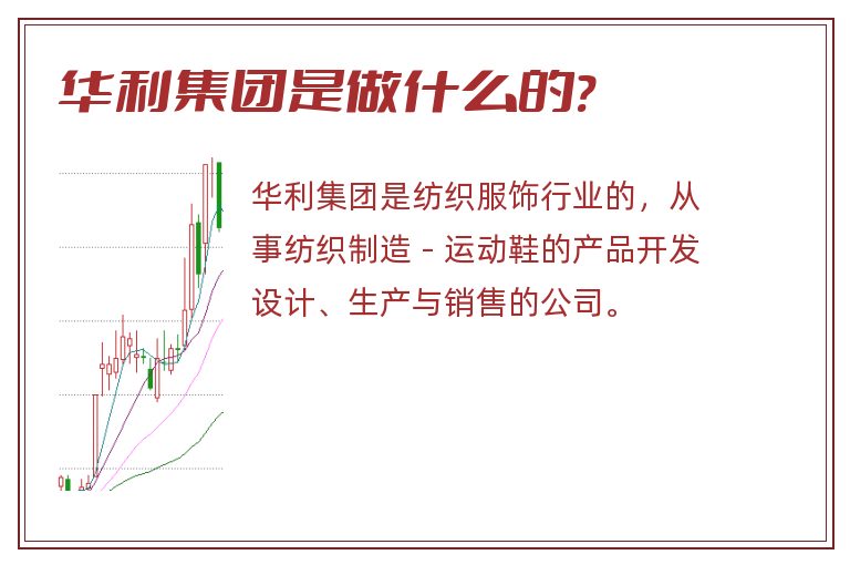 华利集团是做什么的?