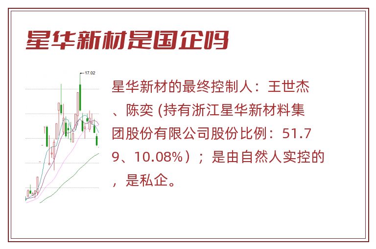 星华新材是国企吗