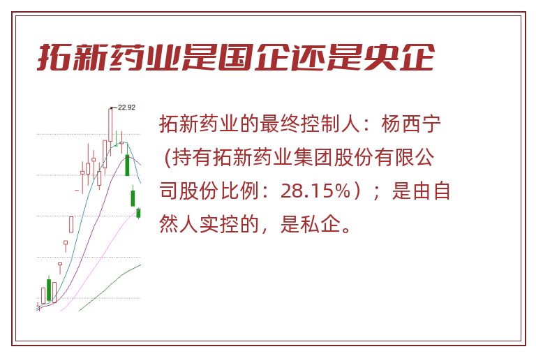 拓新药业是国企还是央企