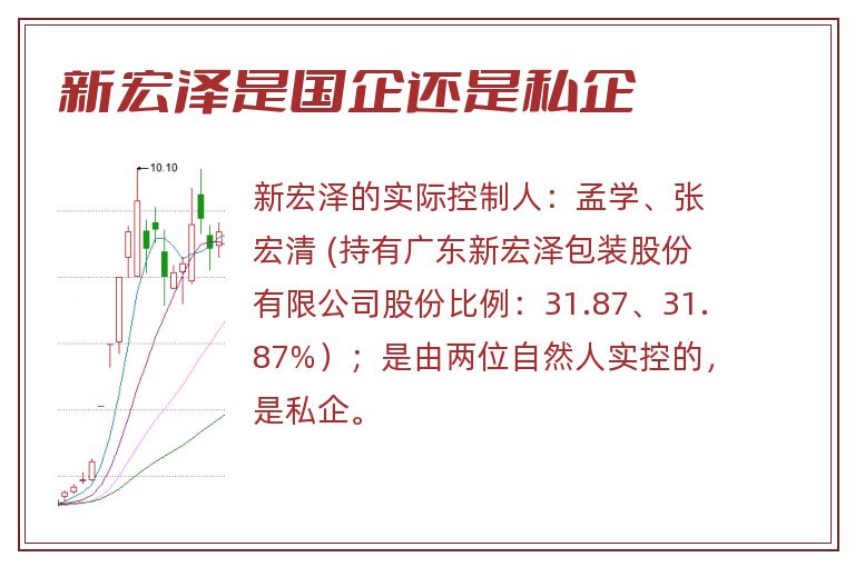 新宏泽是国企还是私企