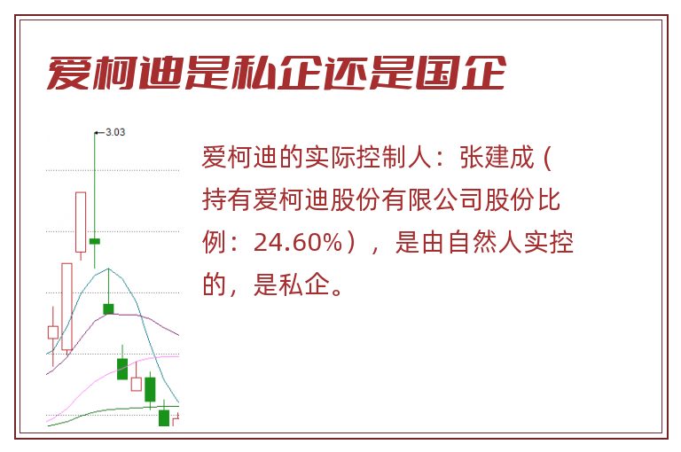 爱柯迪是私企还是国企