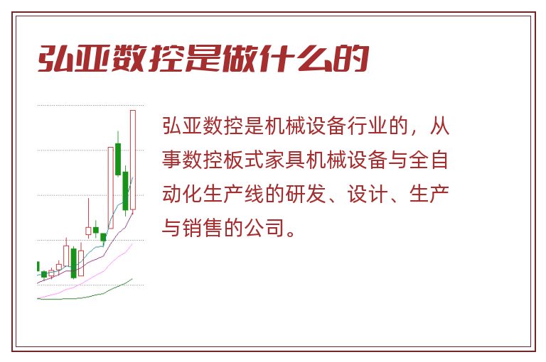 弘亚数控是做什么的