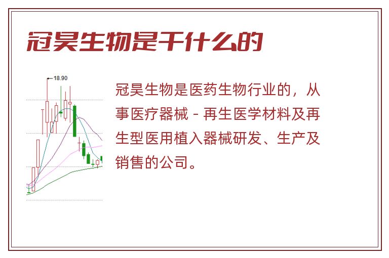 冠昊生物是干什么的