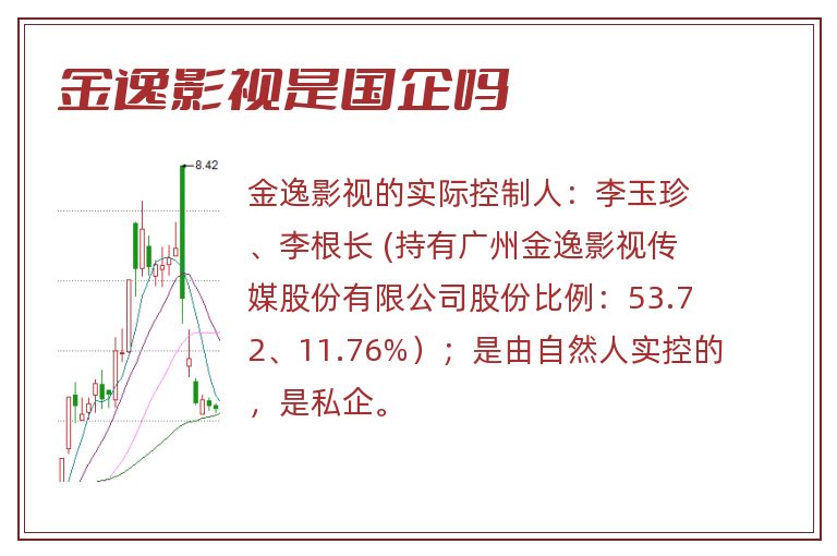 金逸影视是国企吗