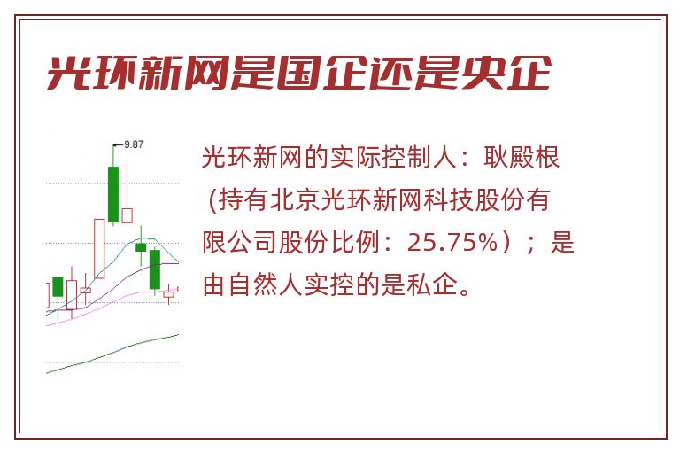 光环新网是国企还是央企