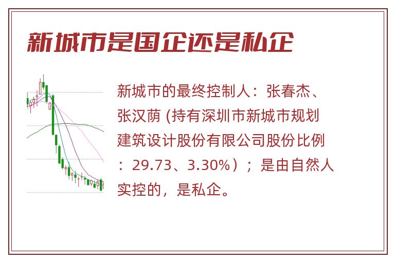 新城市是国企还是私企