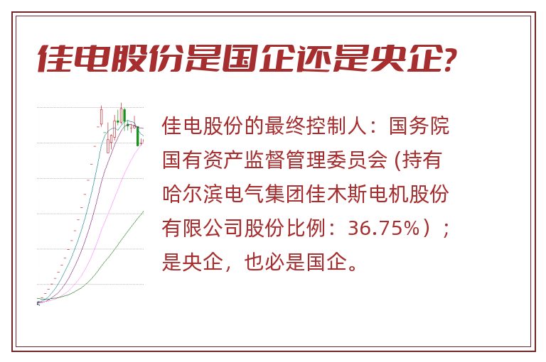 佳电股份是国企还是央企?